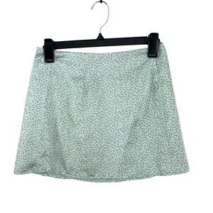 Princess Polly Green Floral Skirt